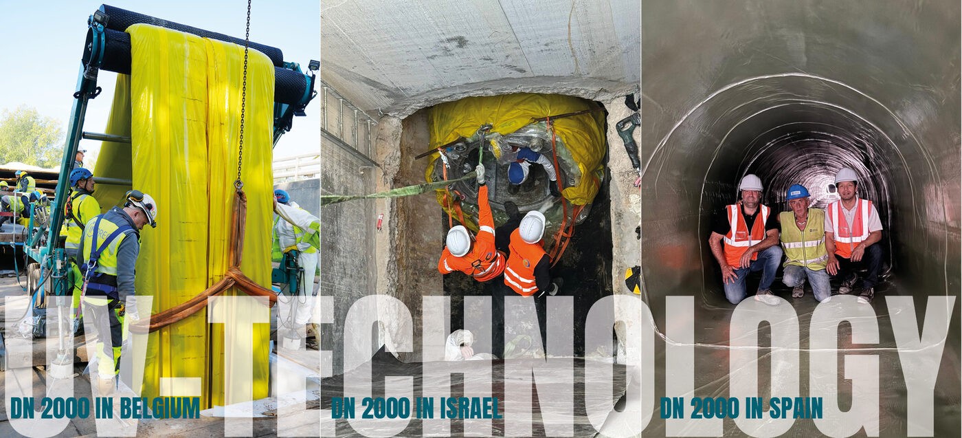 Extra-large profile CIPP renovation at DN 2000